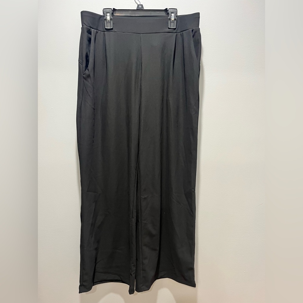 NWT Halara Flex High Waisted Pleated Micro-Waffle Wide Leg Pants with Pockets, L